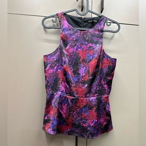 Bright peplum top- Express